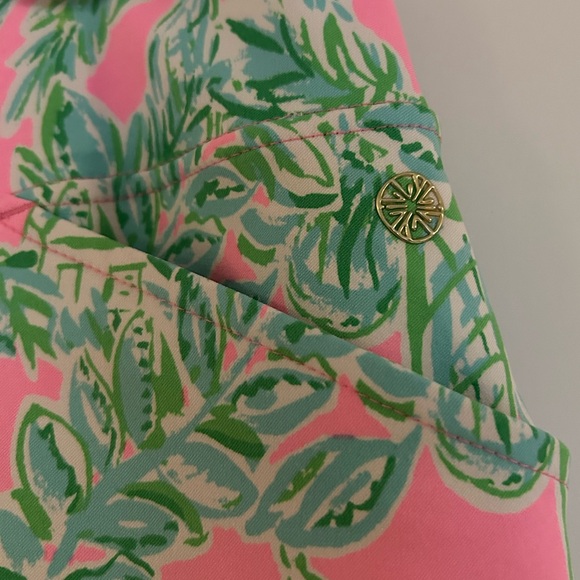 Lilly Pulitzer Pink and Green Floral Skirt - Picture 3 of 6